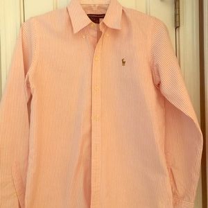Long sleeve polo button up shirt